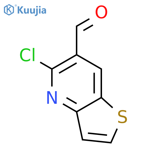 5-chlorothieno3,2-bpyridine-6-carbaldehyde structure