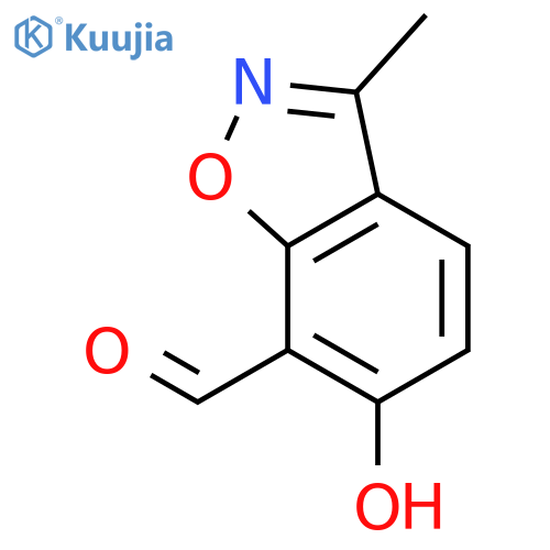 6-Hydroxy-3-methylbenzo[d]isoxazole-7-carbaldehyde structure