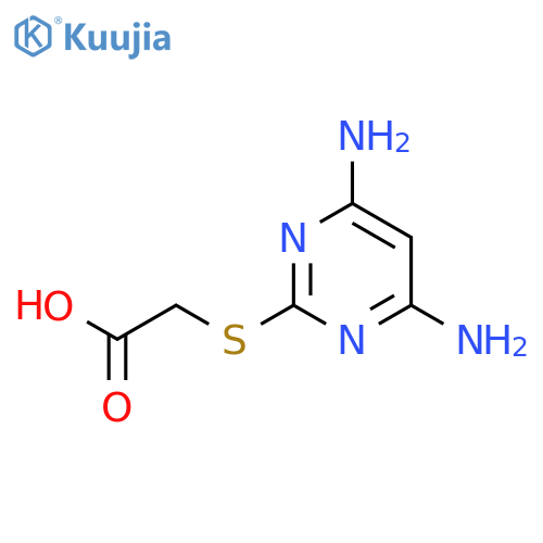 2-((4,6-Diaminopyrimidin-2-yl)thio)acetic acid structure