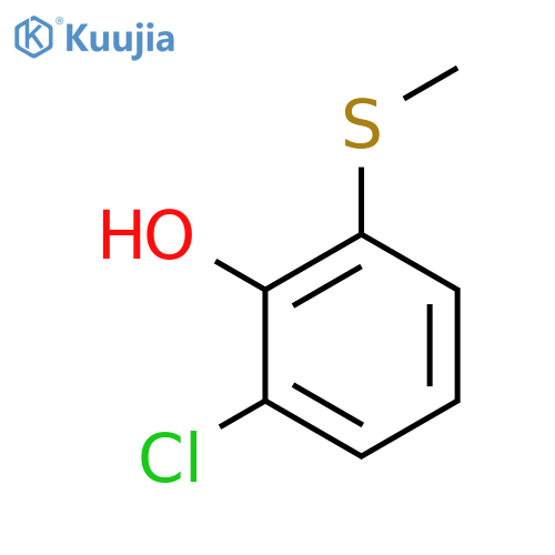 PHENOL, 2-CHLORO-6-(METHYLTHIO)- structure