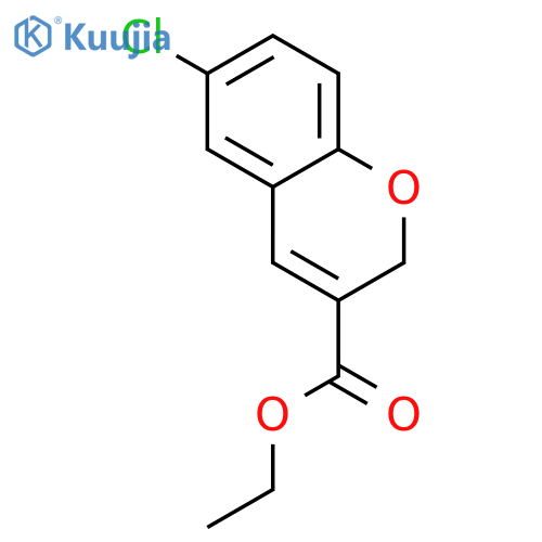 6-CHLORO-2H-CHROMENE-3-CARBOXYLIC ACID ETHYL ESTER structure