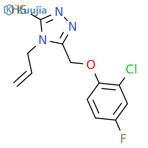 4-Allyl-5-(2-chloro-4-fluorophenoxy)methyl-4H-1,2,4-triazole-3-thiol structure