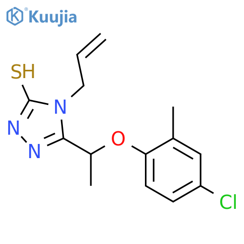 4-Allyl-5-(1-(4-chloro-2-methylphenoxy)ethyl)-4H-1,2,4-triazole-3-thiol structure