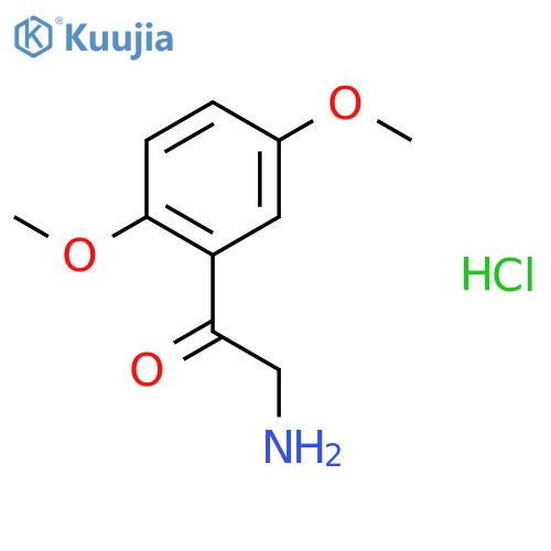 2-Amino-1-(2,5-dimethoxyphenyl)ethanone hydrochloride structure