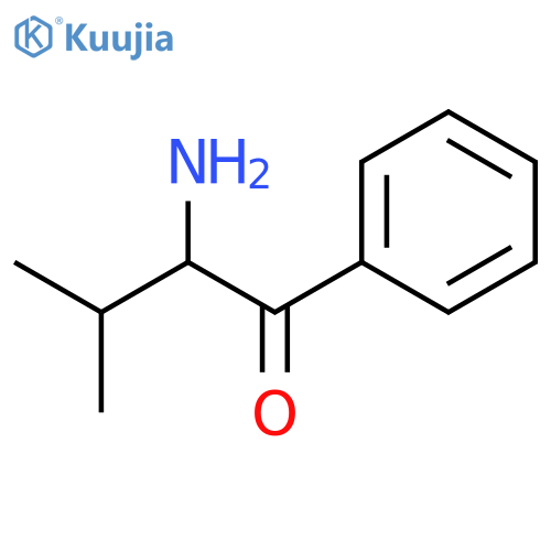 2-amino-3-methyl-1-phenylbutan-1-one structure