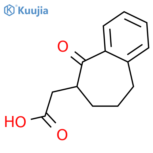 2-(5-oxo-6,7,8,9-tetrahydrobenzo[7]annulen-6-yl)acetic acid structure