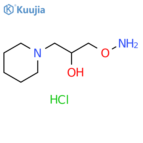 1-Piperidineethanol, α-[(aminooxy)methyl]-, hydrochloride (1:2) structure