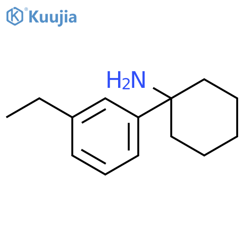 1-(3-ethylphenyl)cyclohexan-1-amine structure
