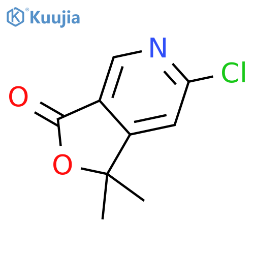 FURO[3,4-C]PYRIDIN-3(1H)-ONE, 6-CHLORO-1,1-DIMETHYL- structure