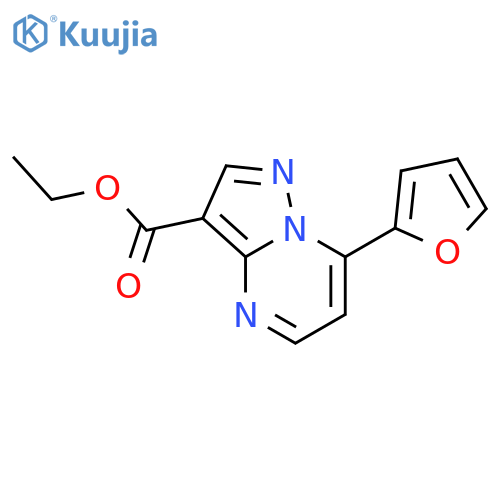 ethyl 7-(furan-2-yl)pyrazolo1,5-apyrimidine-3-carboxylate structure