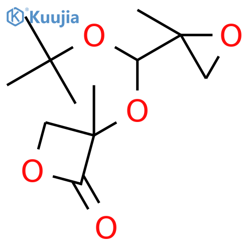 3-[tert-butoxy(2-methyloxiran-2-yl)methoxy]-3-methyloxetan-2-one structure