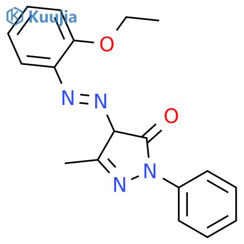 4-[(2-ethoxyphenyl)azo]-2,4-dihydro-5-methyl-2-phenyl-3H-pyrazol-3-one structure