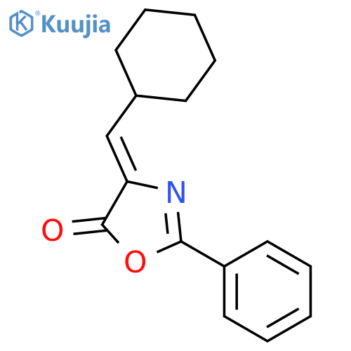 5(4H)-Oxazolone, 4-(cyclohexylmethylene)-2-phenyl- structure