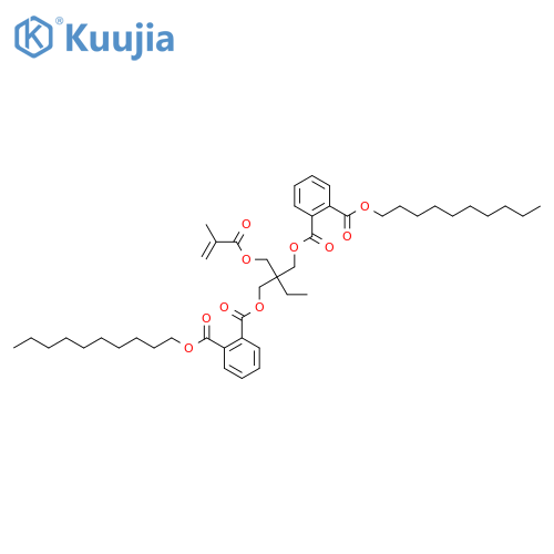 Didecyl 2-ethyl-2-(((2-methyl-1-oxoallyl)oxy)methyl)propane-1,3-diylphthalate structure