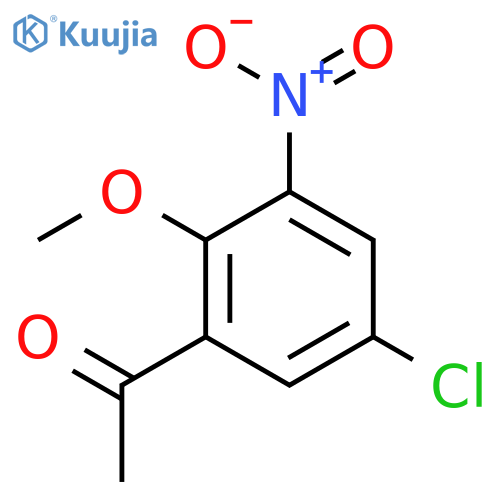 1-(5-Chloro-2-methoxy-3-nitrophenyl)ethanone structure
