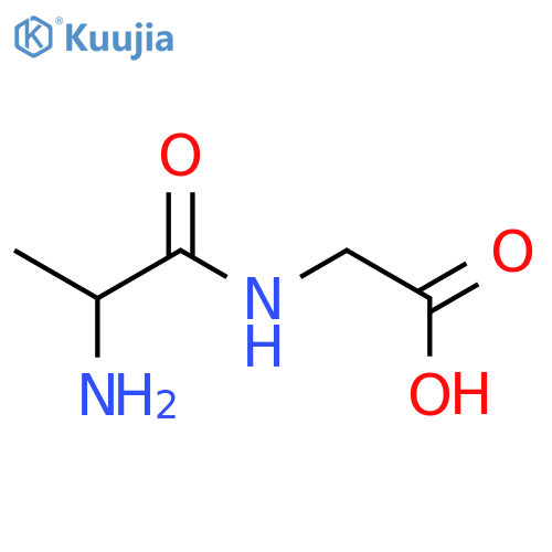 (S)-2-(2-Aminopropanamido)acetic acid structure
