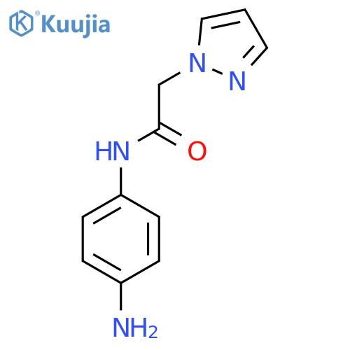 N-(4-Aminophenyl)-2-(1H-pyrazol-1-YL)acetamide structure