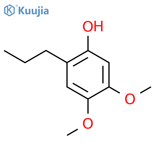 Phenol, 4,5-dimethoxy-2-propyl- structure
