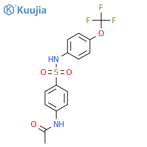 N-(4-(((4-(Trifluoromethoxy)phenyl)amino)sulfonyl)phenyl)ethanamide structure