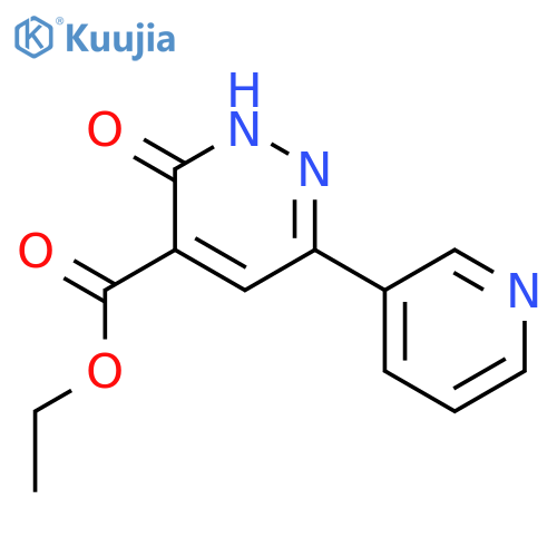 ethyl 3-oxo-6-(pyridin-3-yl)-2,3-dihydropyridazine-4-carboxylate structure