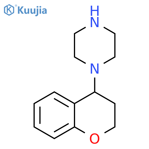 1-(3,4-dihydro-2H-1-benzopyran-4-yl)piperazine structure