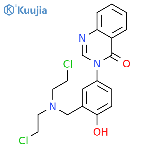 4(3H)-Quinazolinone,3-[3-[[bis(2-chloroethyl)amino]methyl]-4-hydroxyphenyl]- structure
