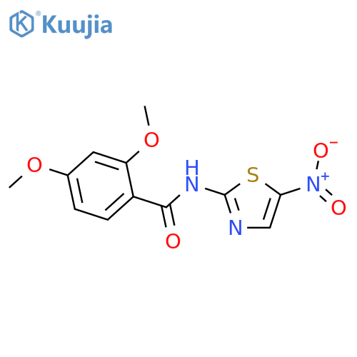 2,4-dimethoxy-N-(5-nitro-1,3-thiazol-2-yl)benzamide structure