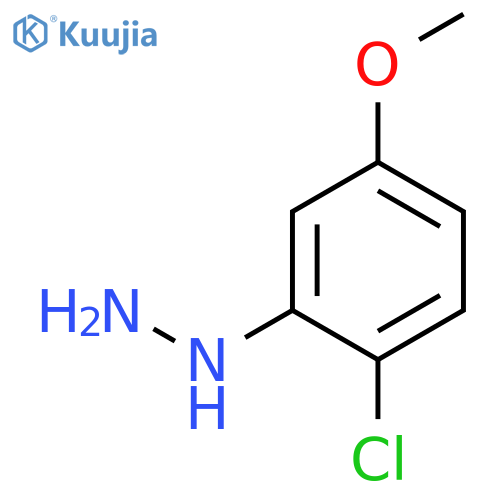 Hydrazine, (2-chloro-5-methoxyphenyl)- structure