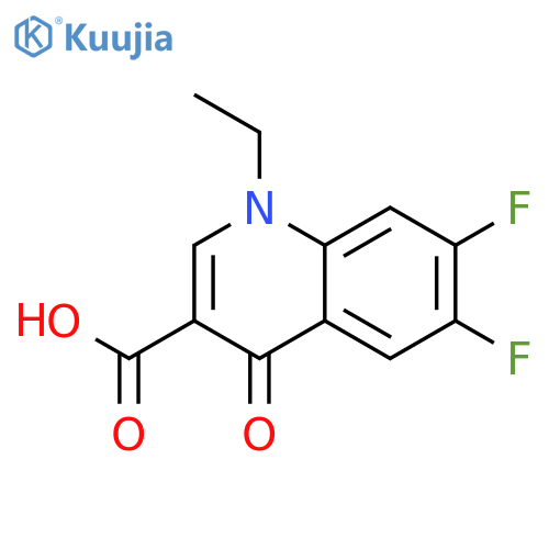 1-Ethyl-6,7-difluoro-4-oxo-1,4-dihydroquinoline-3-carboxylic Acid structure