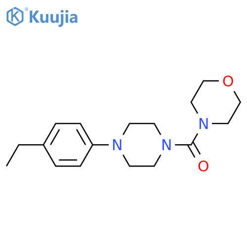 4-4-(4-ethylphenyl)piperazine-1-carbonylmorpholine structure