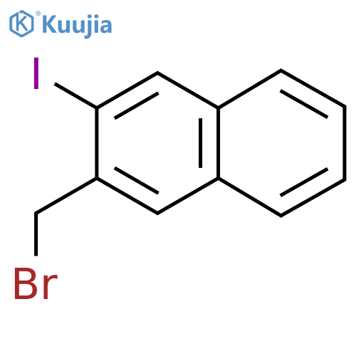 2-(Bromomethyl)-3-iodonaphthalene structure