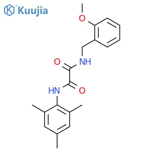 N'-(2-methoxyphenyl)methyl-N-(2,4,6-trimethylphenyl)ethanediamide structure