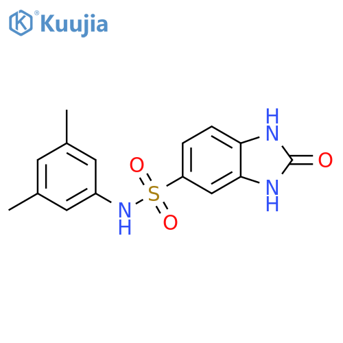 N-(3,5-dimethylphenyl)-2-oxo-2,3-dihydro-1H-1,3-benzodiazole-5-sulfonamide structure