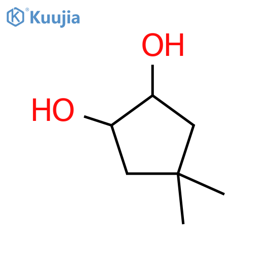 4,4-dimethylcyclopentane-1,2-diol structure