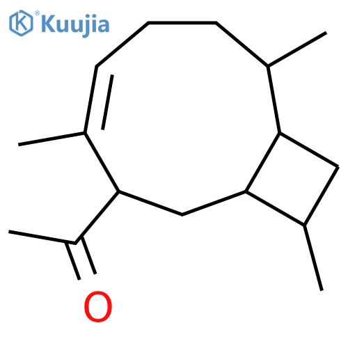 1-[(1R,3S,4E,8R,9S,11R)-4,8,11-trimethylbicyclo[7.2.0]undec-4-en-3-yl]ethanone structure