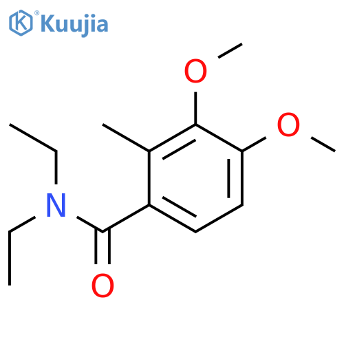 Benzamide, N,N-diethyl-3,4-dimethoxy-2-methyl- structure