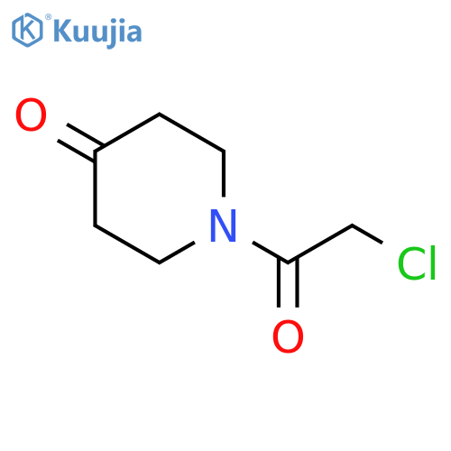 1-(2-chloroacetyl)piperidin-4-one structure