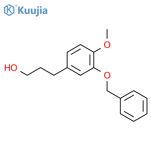 3-(3-(Benzyloxy)-4-methoxyphenyl)propan-1-ol structure