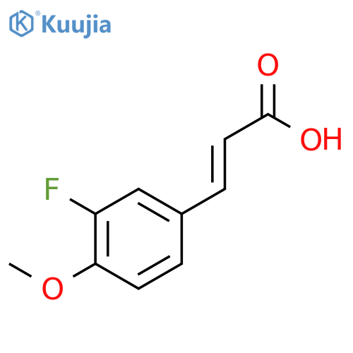 3-Fluoro-4-methoxycinnamic acid structure