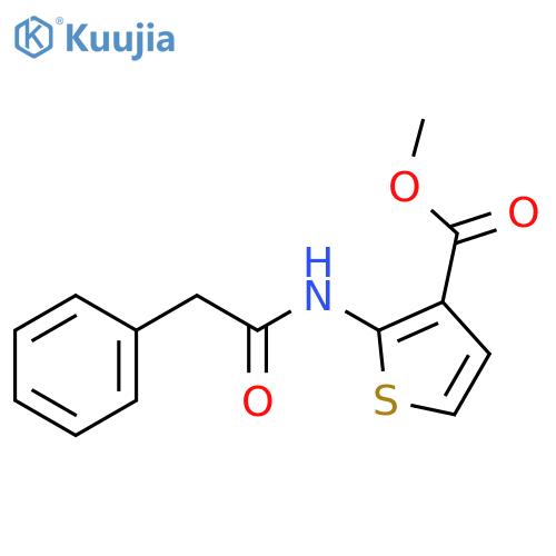 methyl 2-(2-phenylacetamido)thiophene-3-carboxylate structure