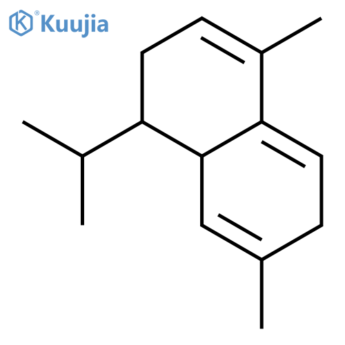 Naphthalene, 1,2,6,8a-tetrahydro-4,7-dimethyl-1-(1-methylethyl)- structure