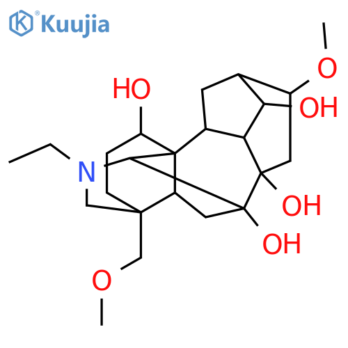 20-ethyl-16-methoxy-4-(methoxymethyl)aconitane-1,7,8,14-tetrol structure