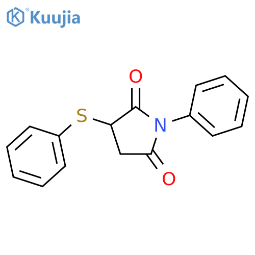 1-phenyl-3-(phenylsulfanyl)pyrrolidine-2,5-dione structure