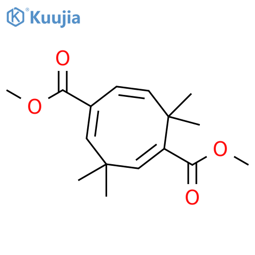1,4,6-Cyclooctatriene-1,5-dicarboxylic acid, 3,3,8,8-tetramethyl-,dimethyl ester structure