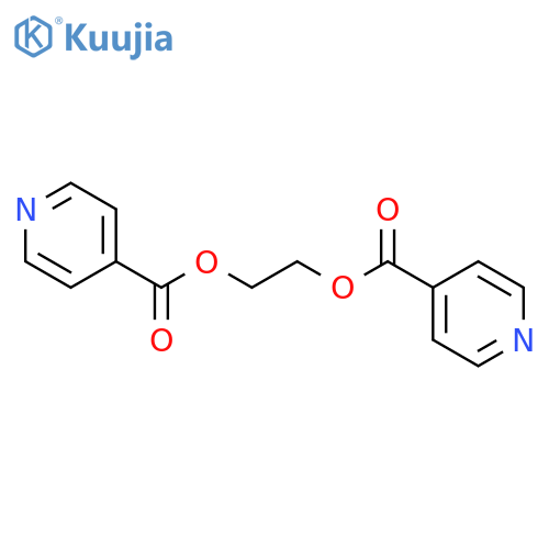 4-Pyridinecarboxylic acid, 1,2-ethanediyl ester structure