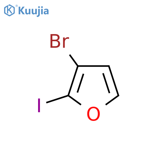 Furan, 3-bromo-2-iodo- structure