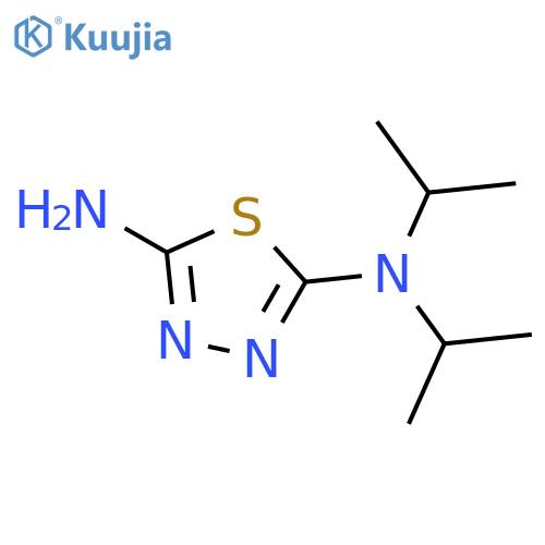 1,3,4-Thiadiazole-2,5-diamine,N2,N2-bis(1-methylethyl)- structure