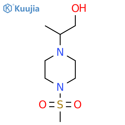 2-(4-(Methylsulfonyl)piperazin-1-yl)propan-1-ol structure