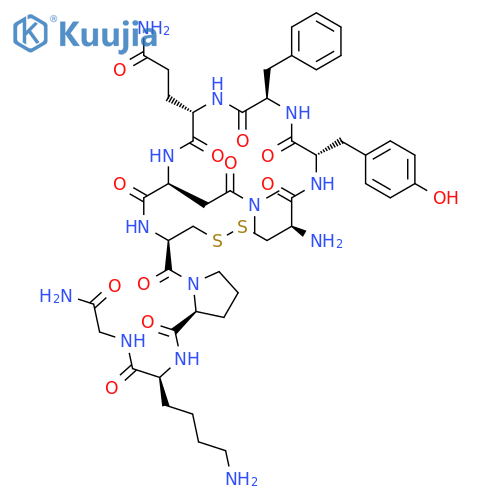 Vasopressin,5-(N,N-dimethyl-L-asparagine)-8-L-lysine- (9CI) structure