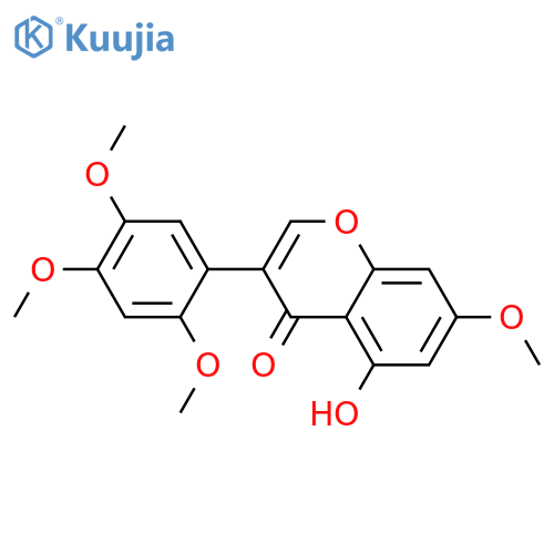 4H-1-Benzopyran-4-one,5-hydroxy-7-methoxy-3-(2,4,5-trimethoxyphenyl)- structure